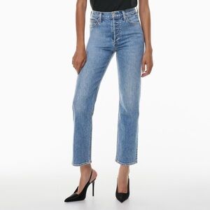 Aritzia Denim Forum Arlo High Rise Straight Jean - 30L